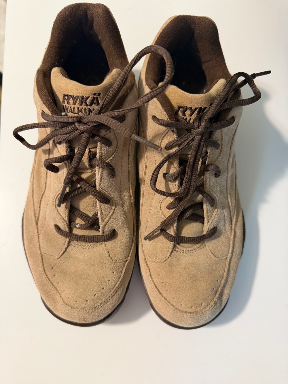 Ryka Catalyst Suede Walking Shoes - Women’s Size 8.5W - Tan/Brown